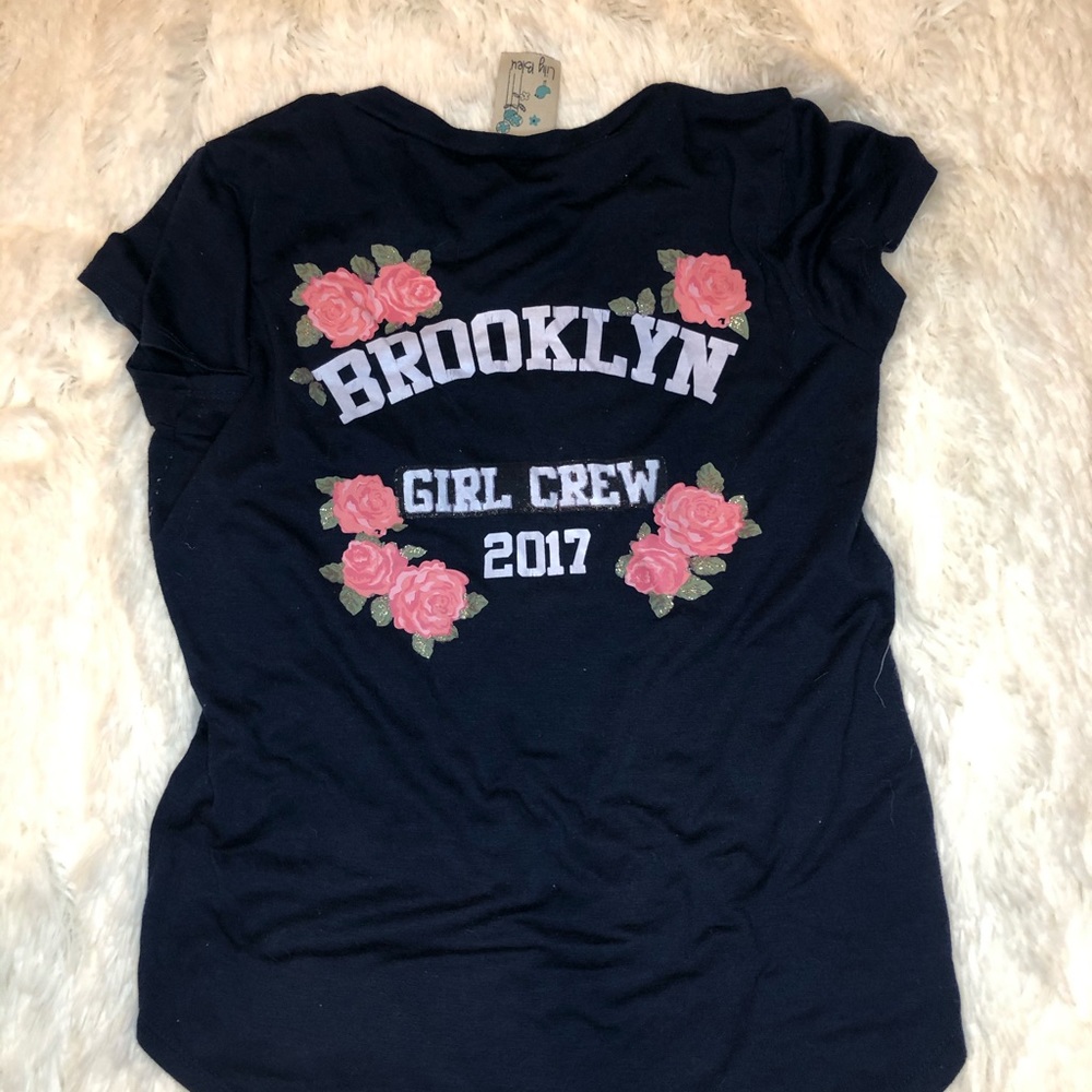 Lily Bleu Navy Rose Brooklyn T. Girls SZ L 14